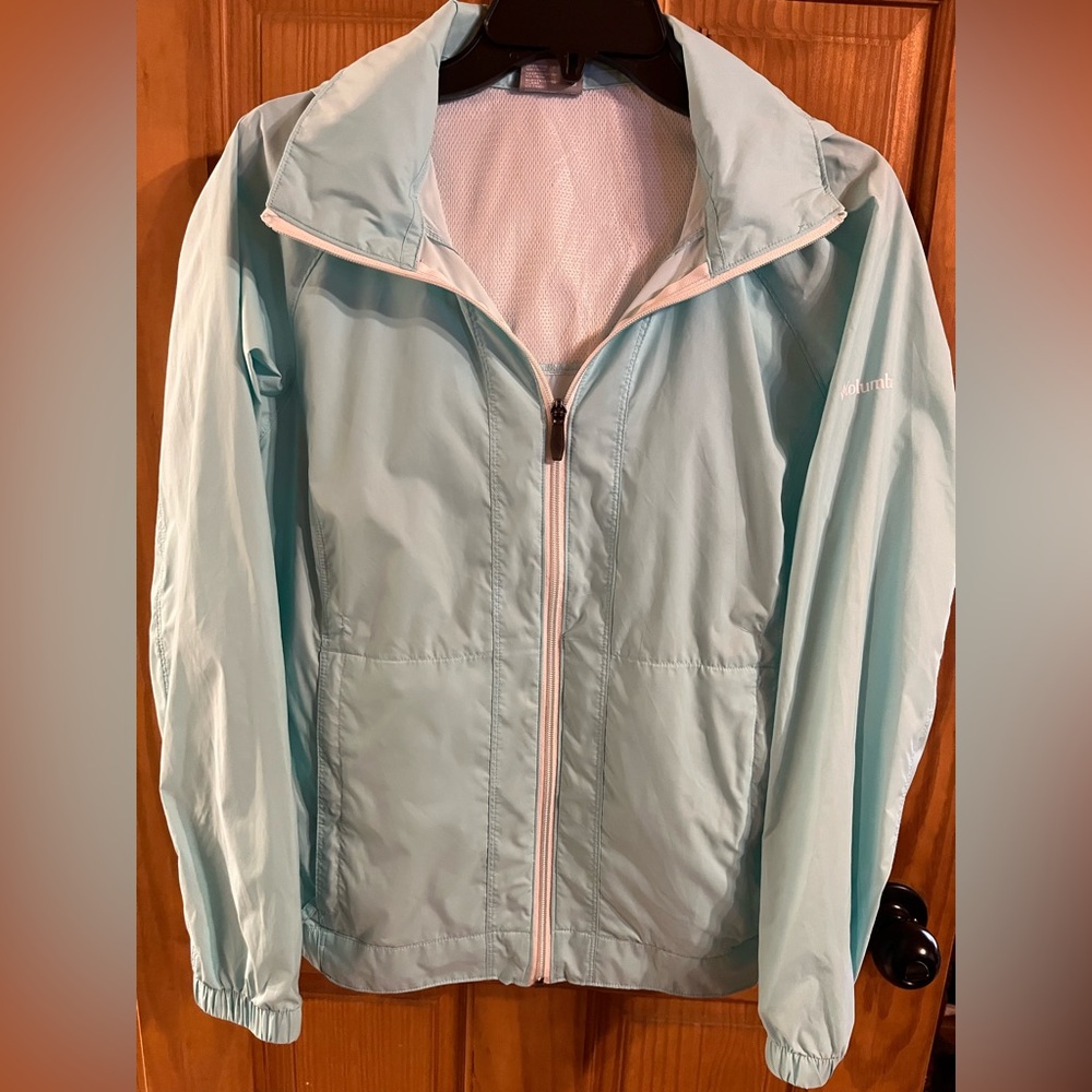 Columbia Women's Light Blue Jacket/Windbreaker